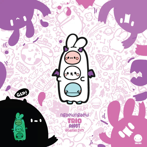 Ngaew Ngaew Trio Ghost Pin