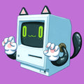 "Catputer" Art Print by Johnny Acurso