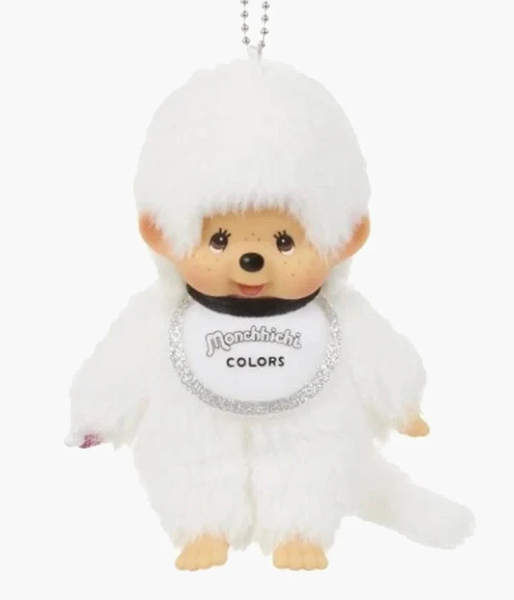 Monchhichi Colors Series Ball Keychain - White