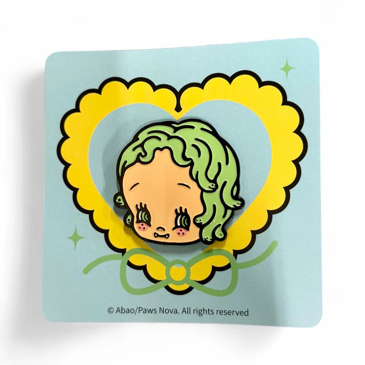 Baby Medusa Metal Badge by ABAO - Preorder