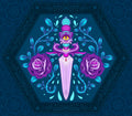 Celestial Abyss - Hikaru Dagger - Mini Art Print by Tomodachi Island