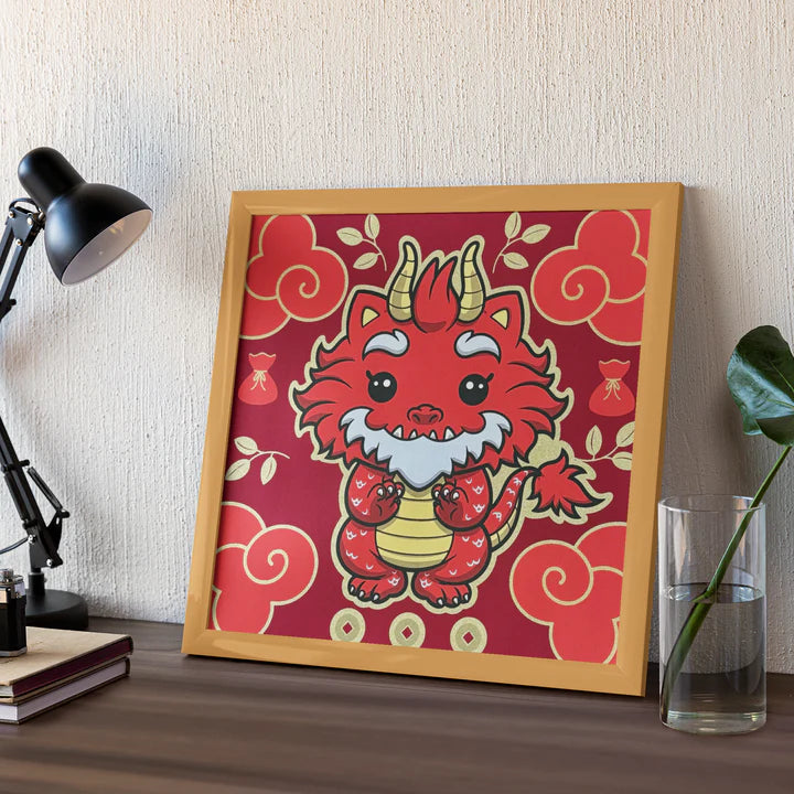 Dragon Grandpa Screen Print by Prime