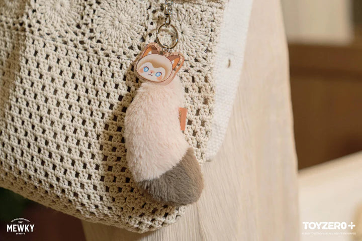 Moffy's - Mewky Cat Tail Keychain - Siamese Cat